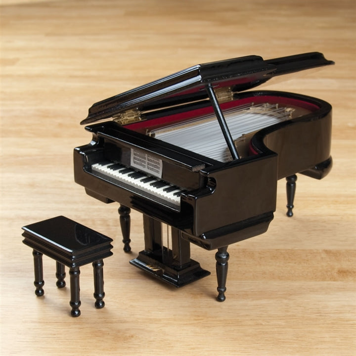 Black Grand Piano Music Box