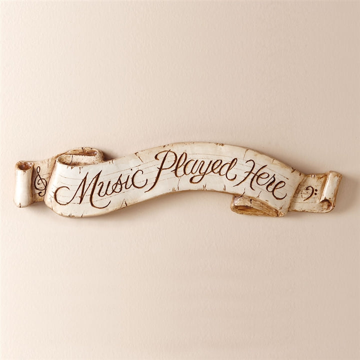 Music Played Here Plaque