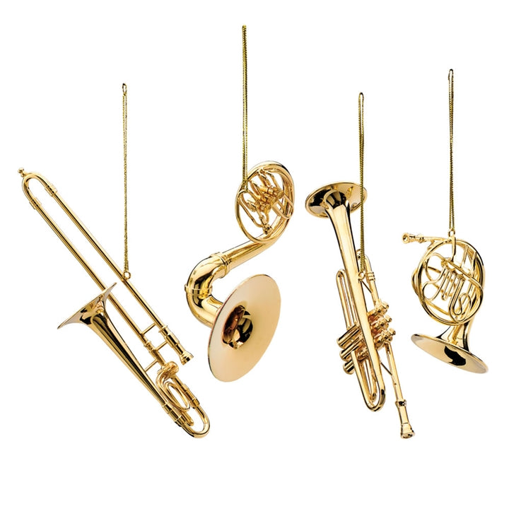 Miniature Brass Instrument Ornaments