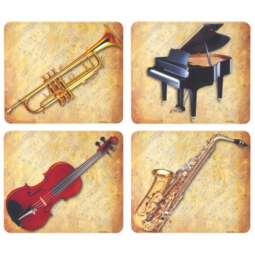 Instrument & Sheet Music Mouse Pad