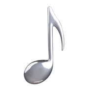 Eighth Note Silver Magnet