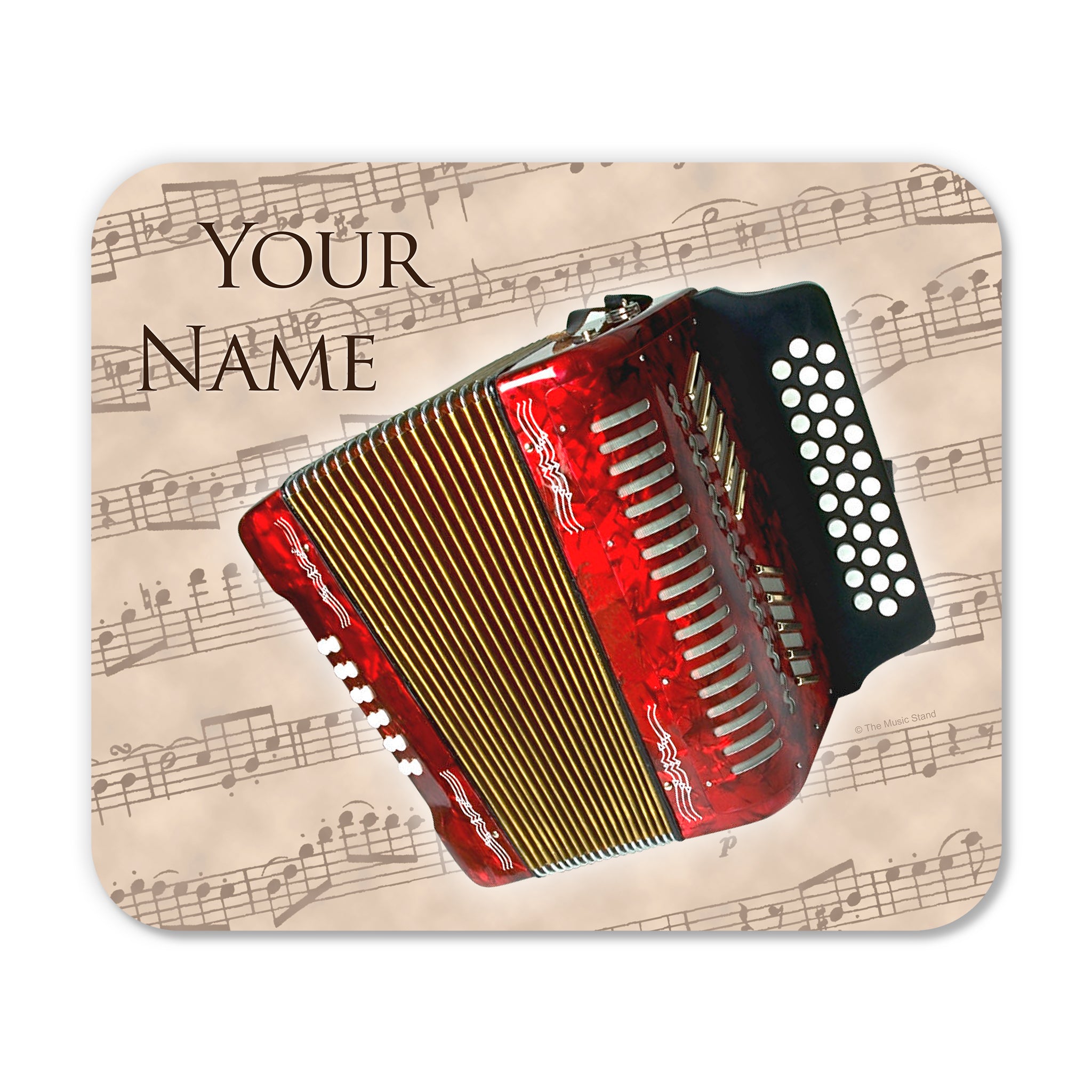 Personalized Instrument Beige Mouse Pad