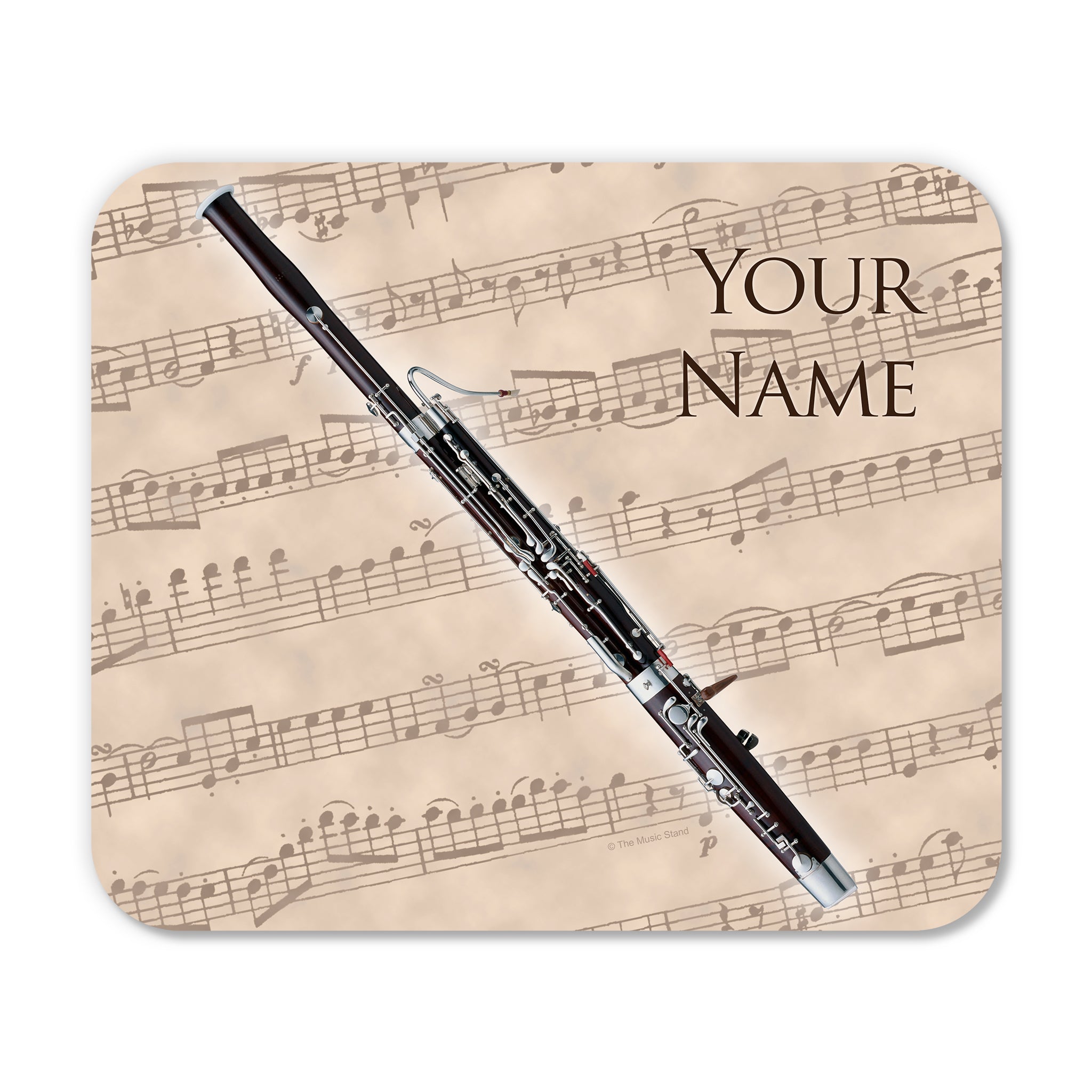 Personalized Instrument Beige Mouse Pad