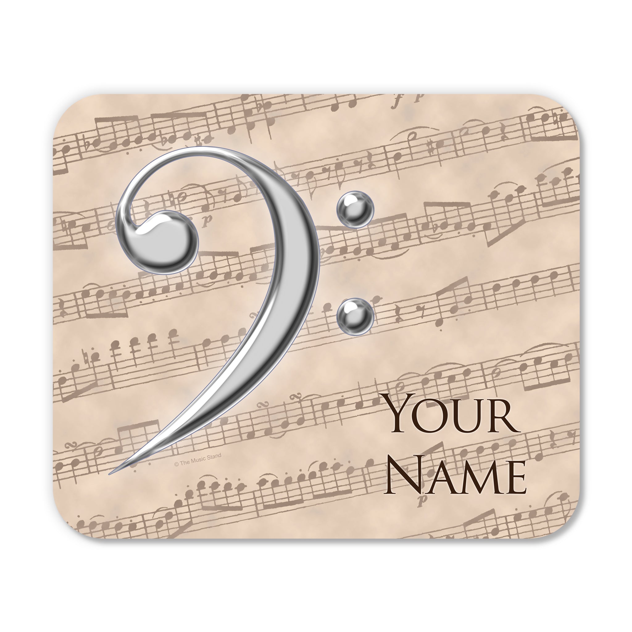Personalized Instrument Beige Mouse Pad