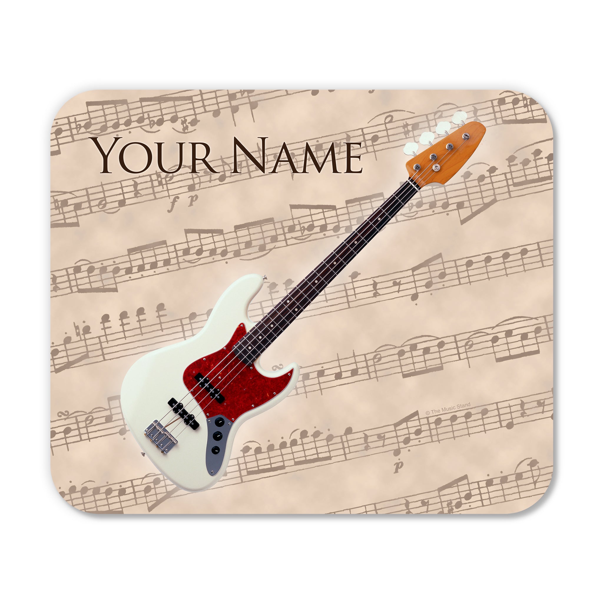 Personalized Instrument Beige Mouse Pad