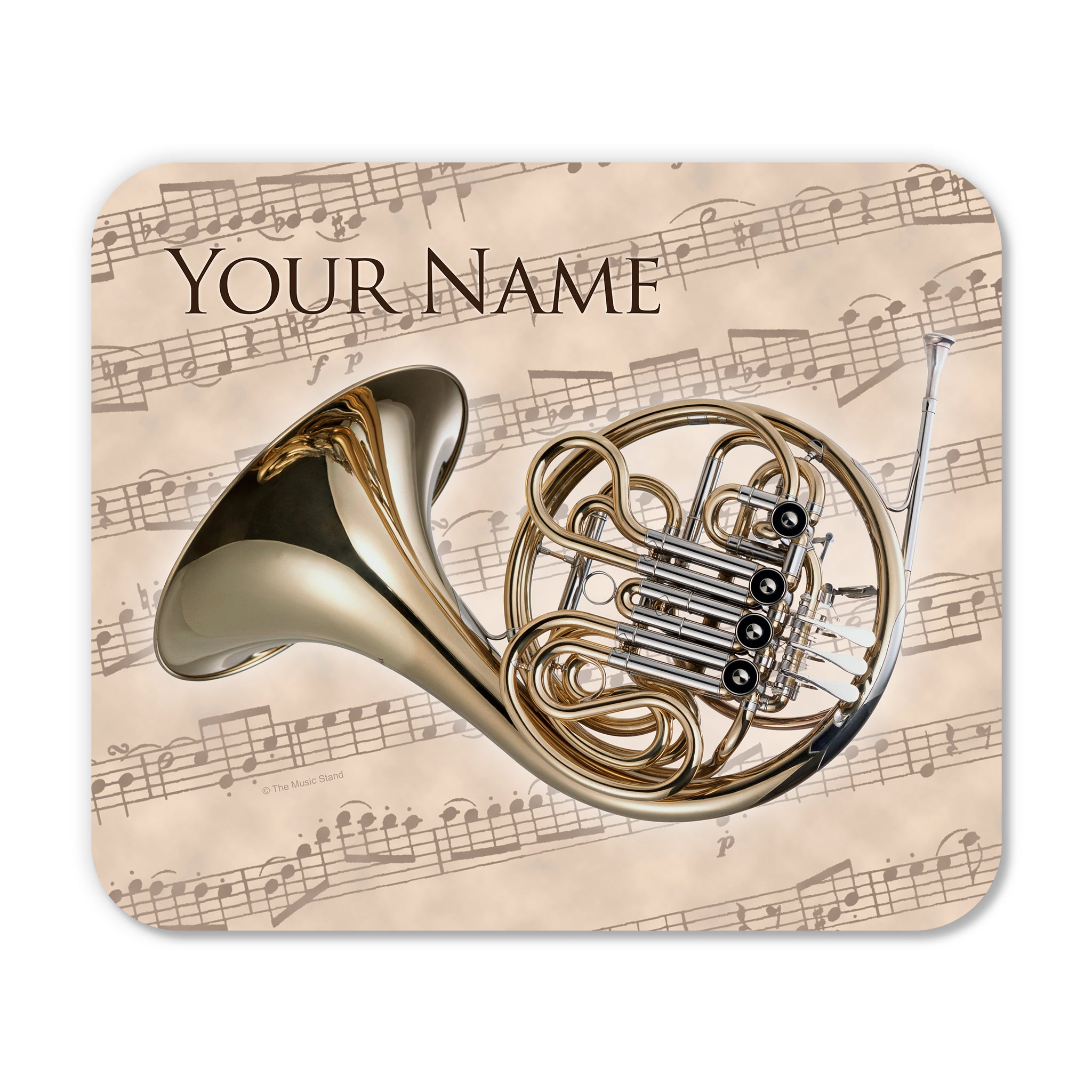 Personalized Instrument Beige Mouse Pad