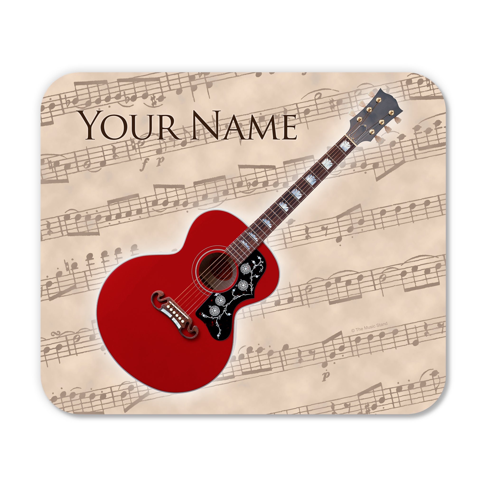 Personalized Instrument Beige Mouse Pad