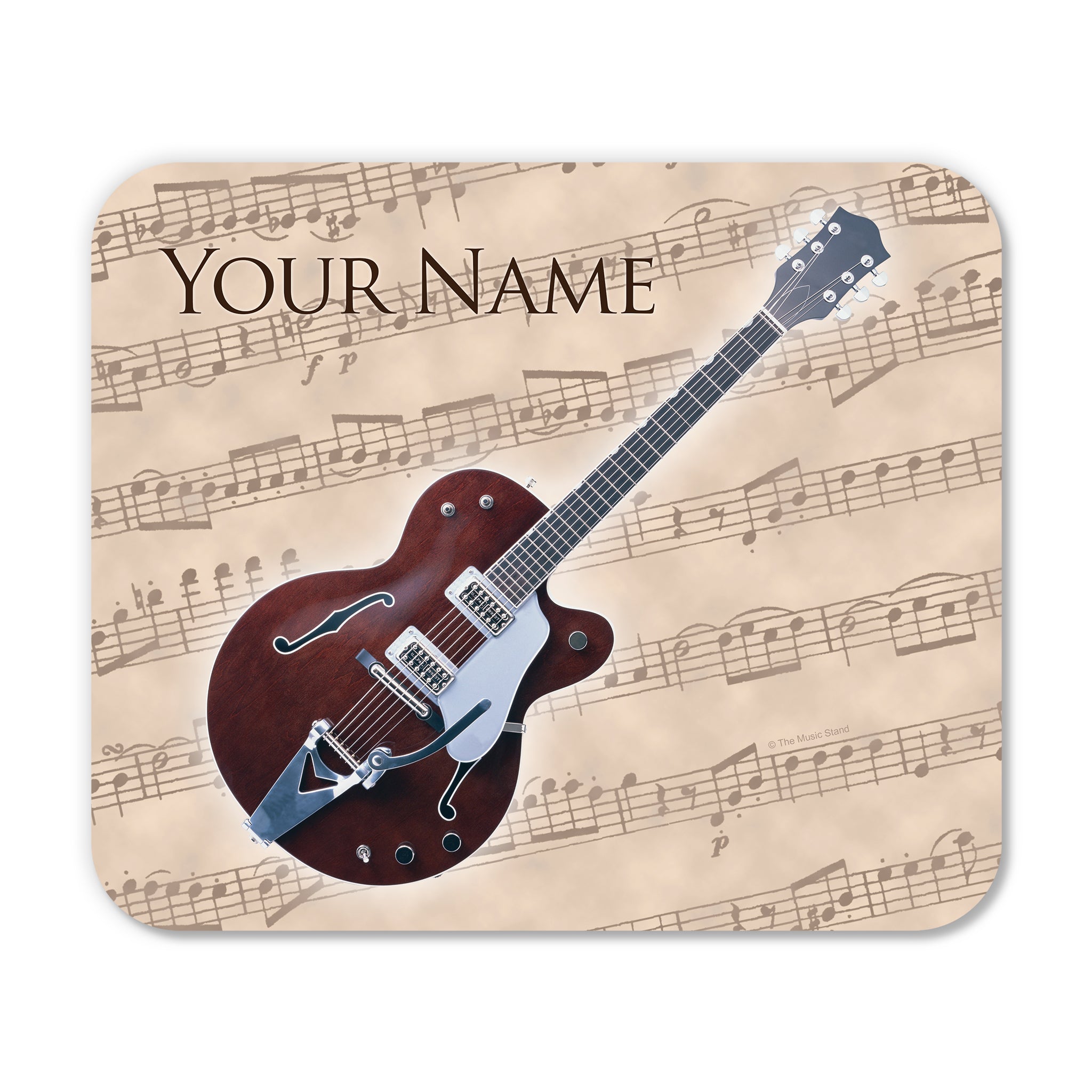 Personalized Instrument Beige Mouse Pad