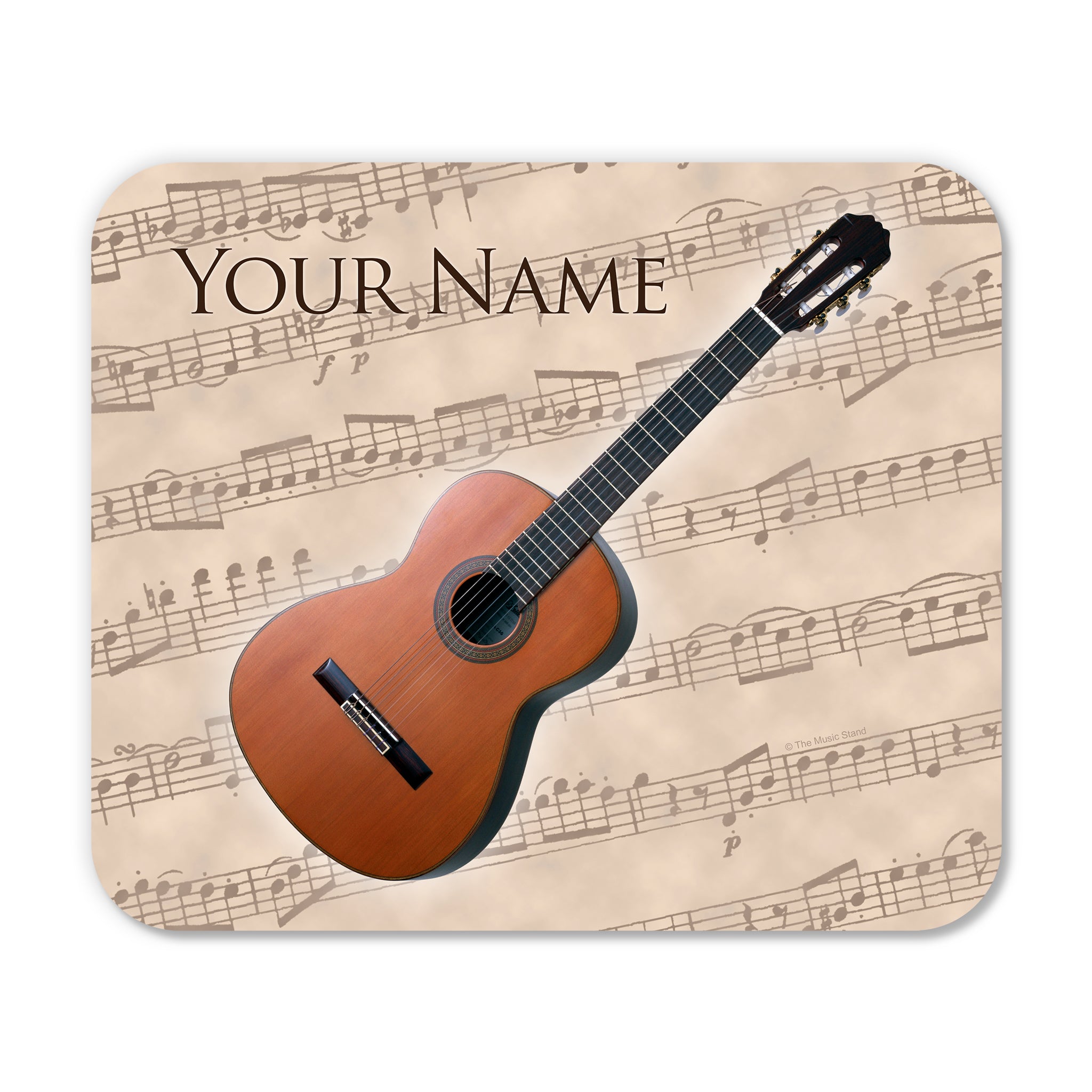Personalized Instrument Beige Mouse Pad