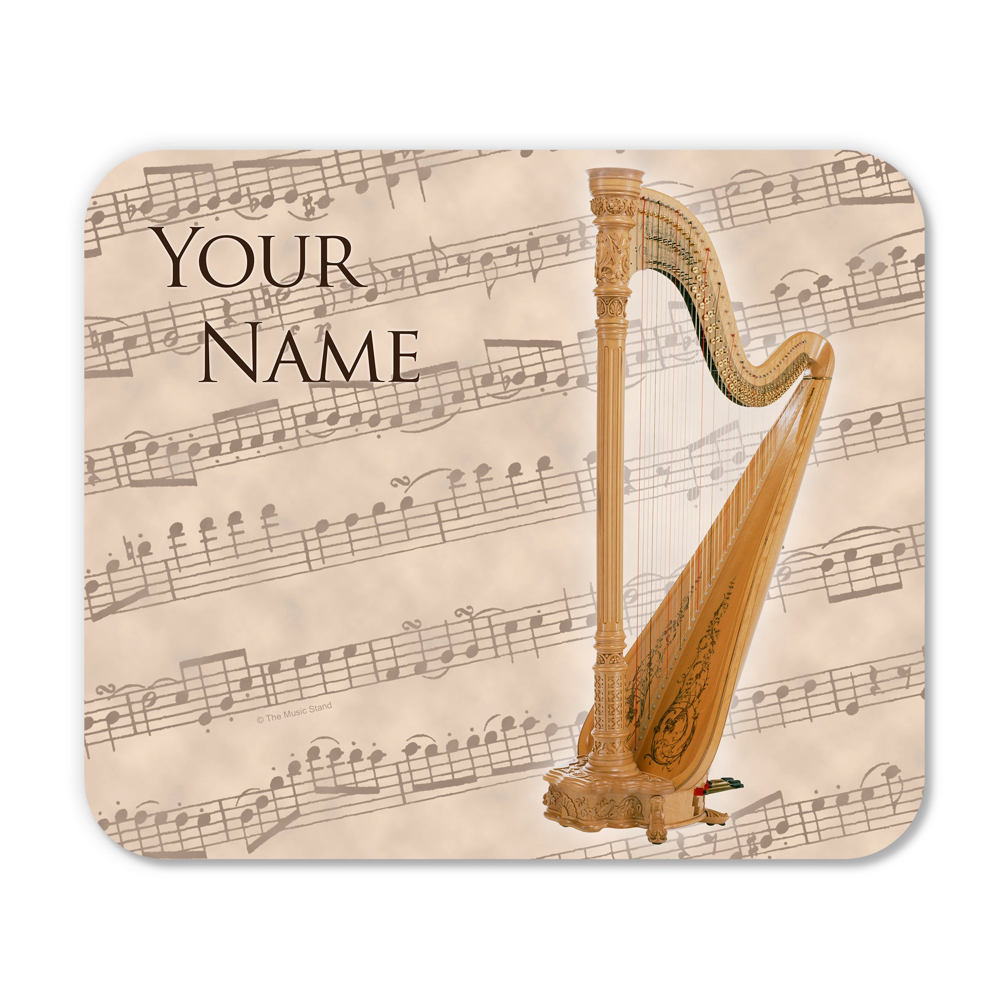 Personalized Instrument Beige Mouse Pad