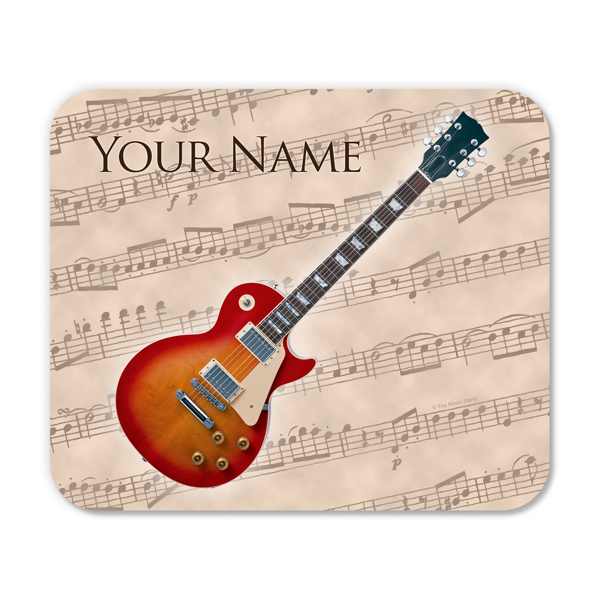 Personalized Instrument Beige Mouse Pad