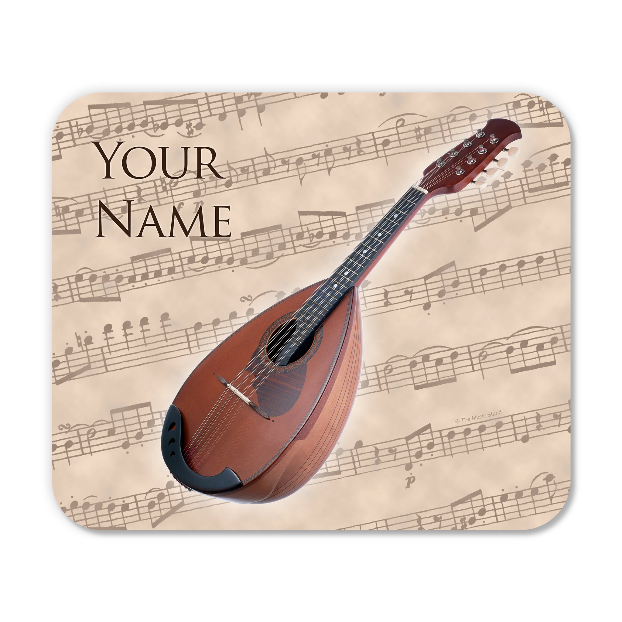 Personalized Instrument Beige Mouse Pad