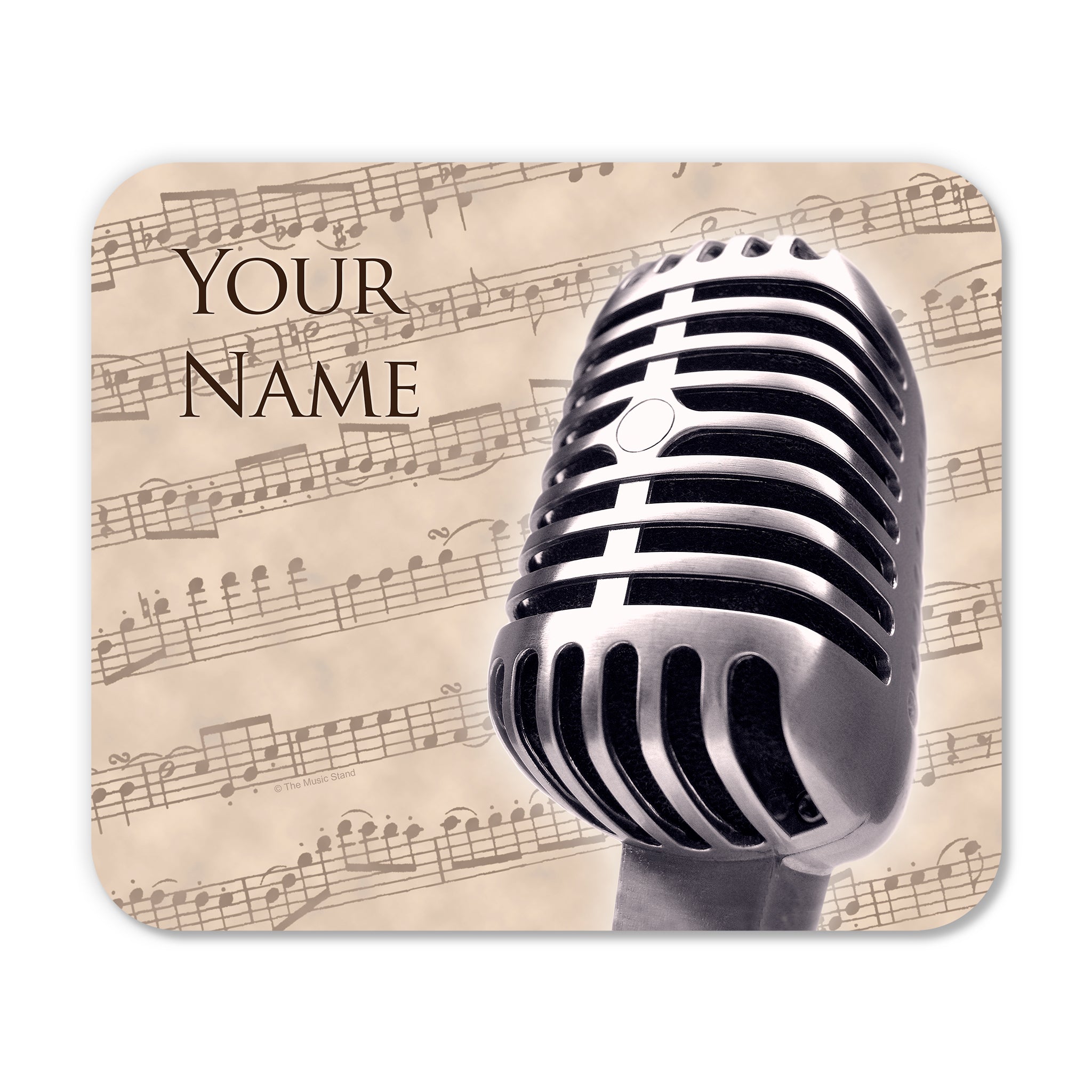 Personalized Instrument Beige Mouse Pad