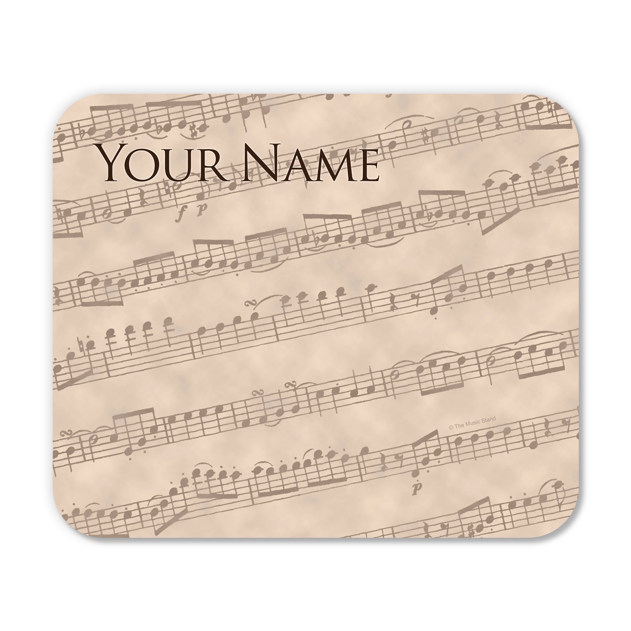 Personalized Instrument Beige Mouse Pad