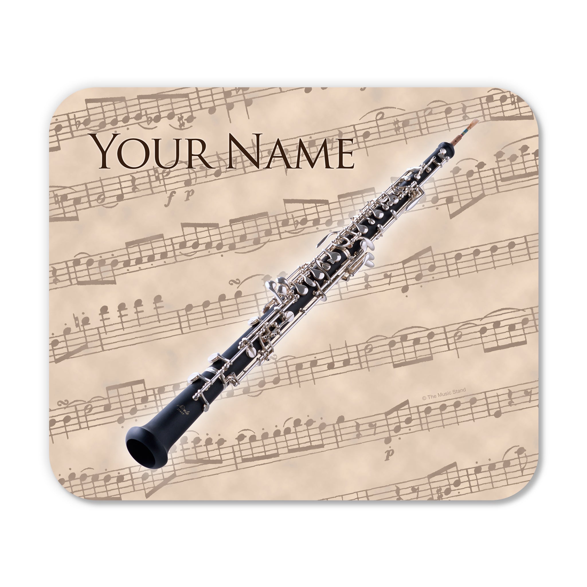 Personalized Instrument Beige Mouse Pad