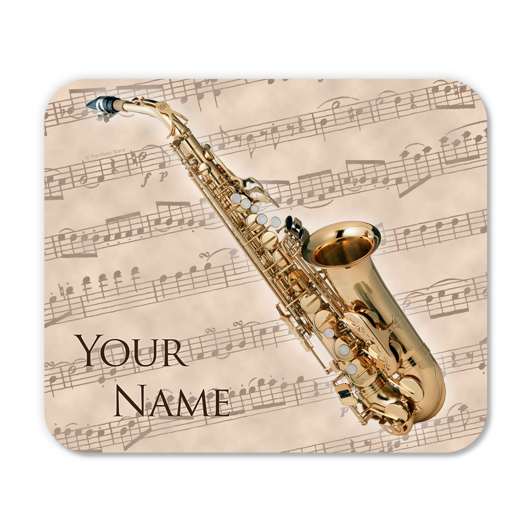 Personalized Instrument Beige Mouse Pad