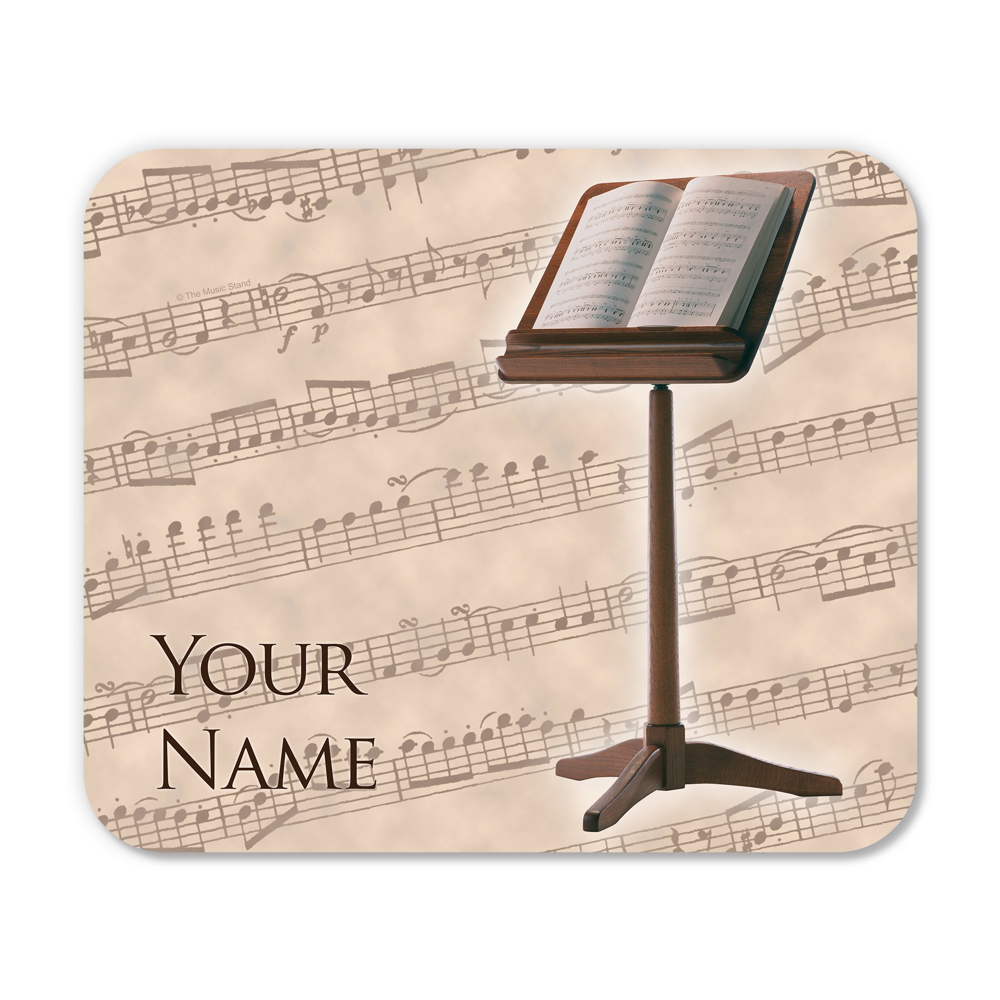 Personalized Instrument Beige Mouse Pad