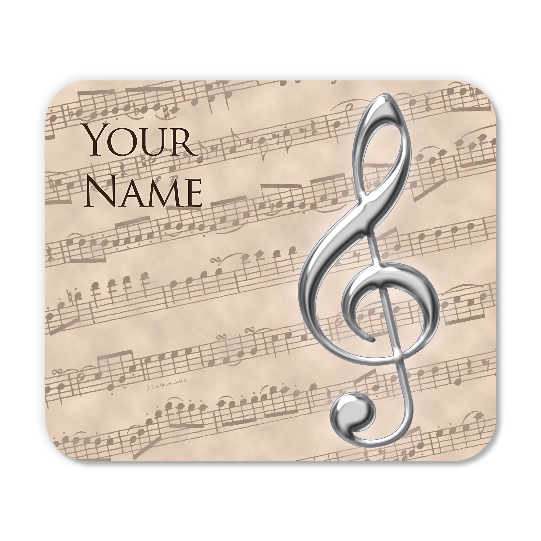 Personalized Instrument Beige Mouse Pad