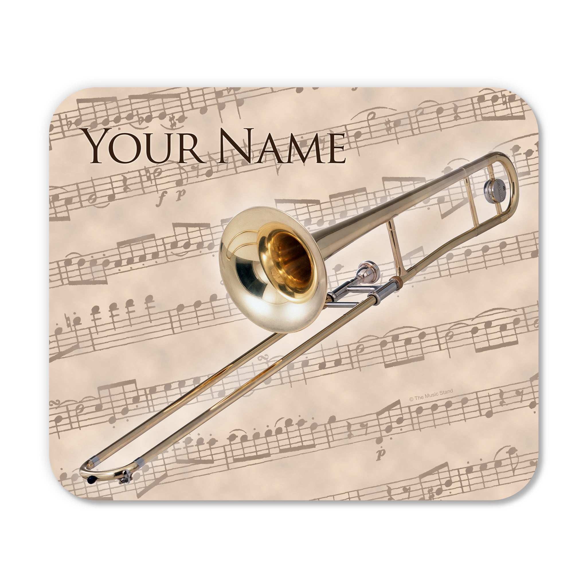 Personalized Instrument Beige Mouse Pad