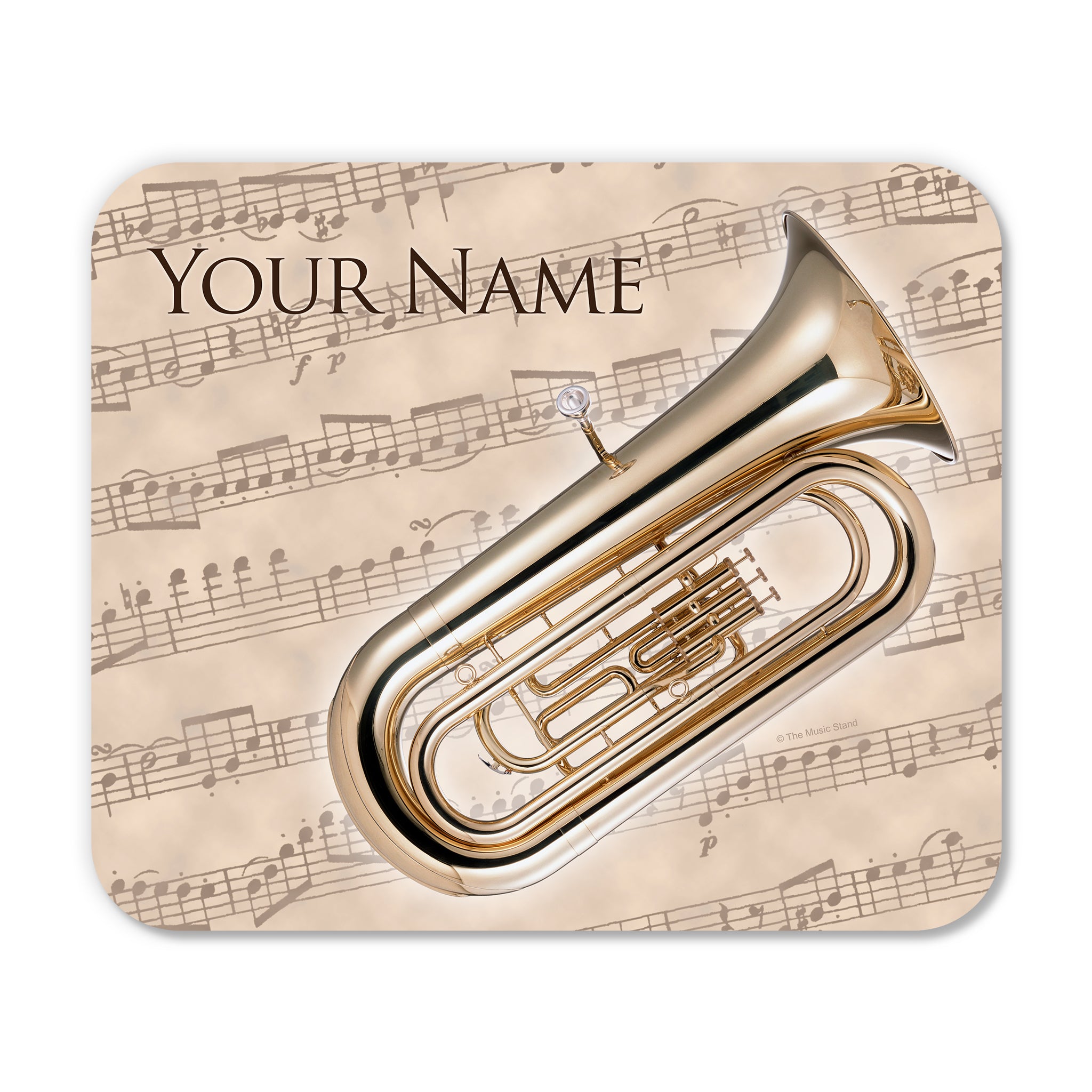 Personalized Instrument Beige Mouse Pad