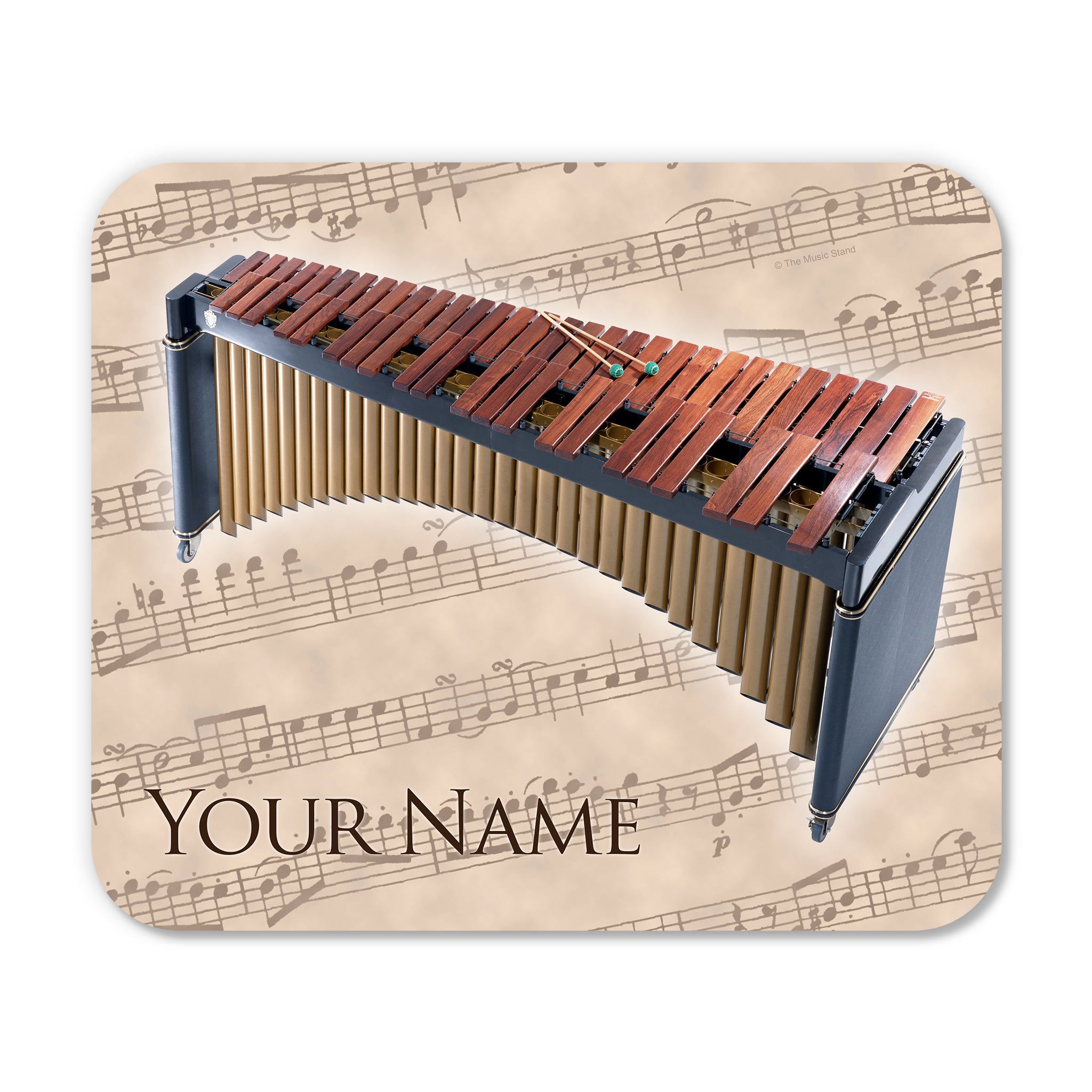 Personalized Instrument Beige Mouse Pad