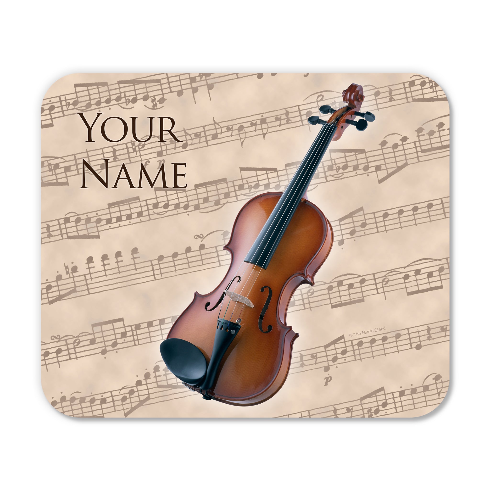 Personalized Instrument Beige Mouse Pad