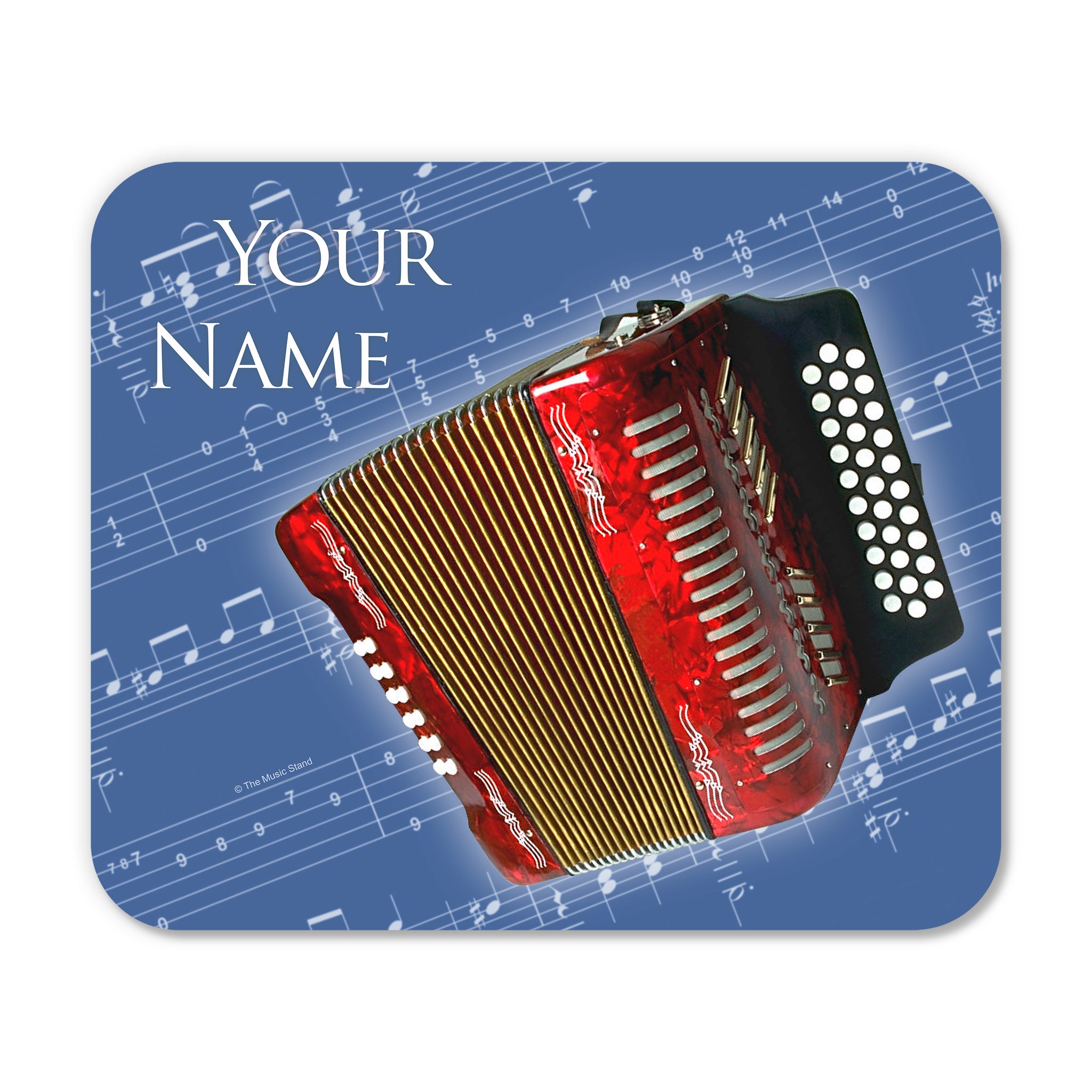 Personalized Instrument Blue Mouse Pad