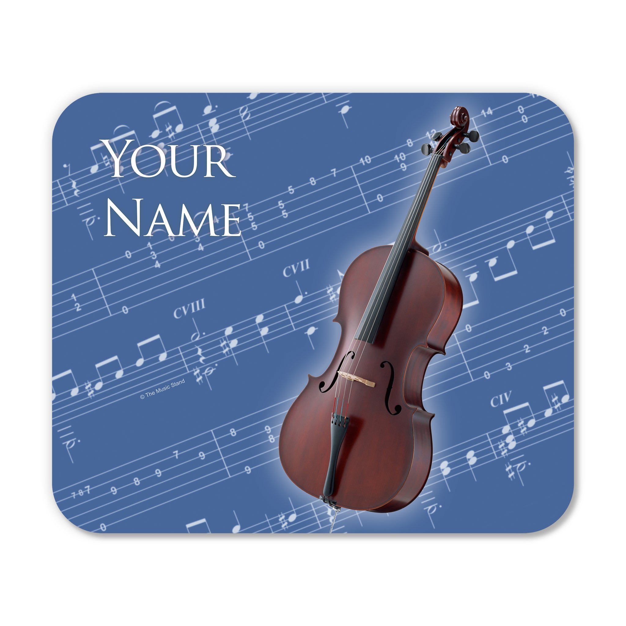 Personalized Instrument Blue Mouse Pad