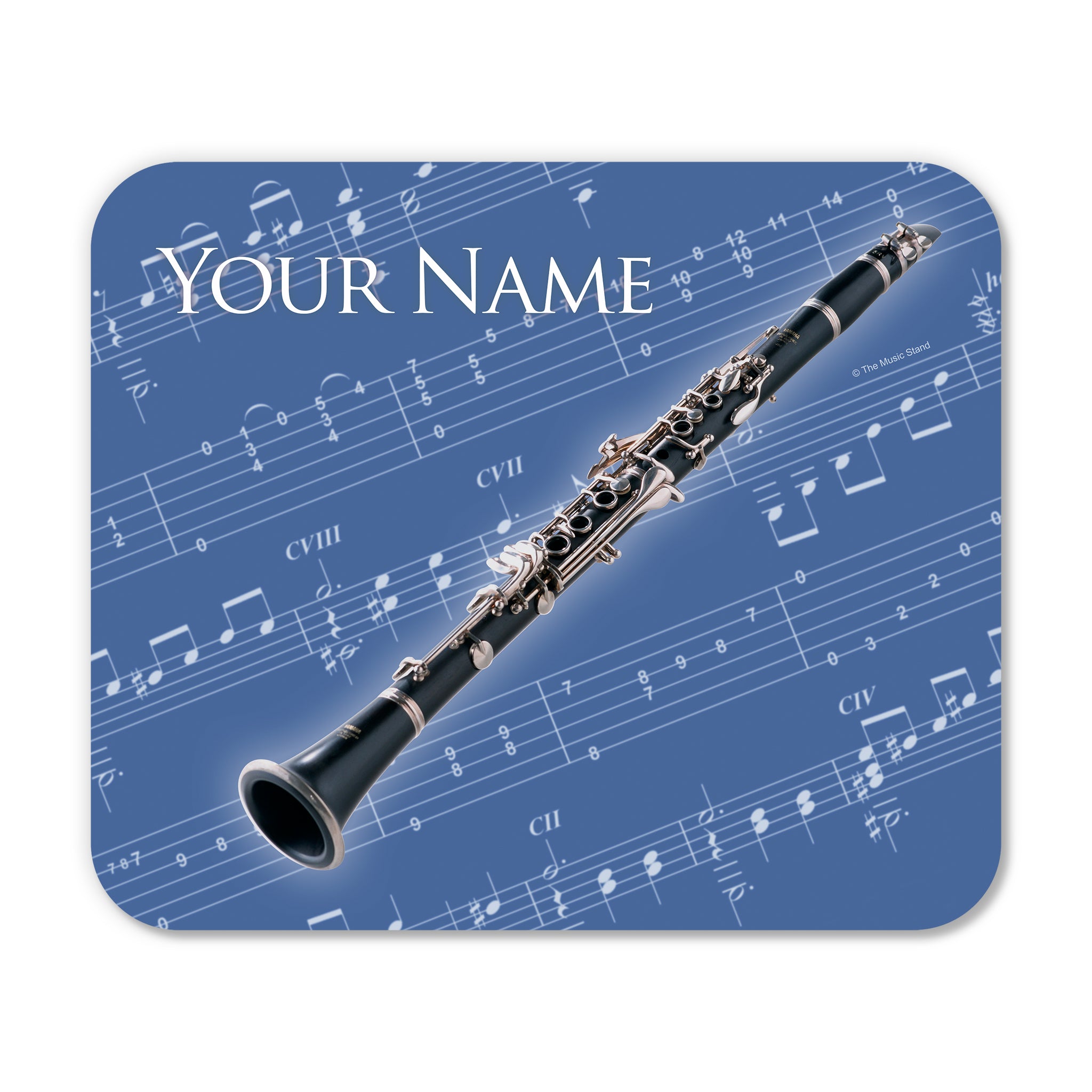 Personalized Instrument Blue Mouse Pad