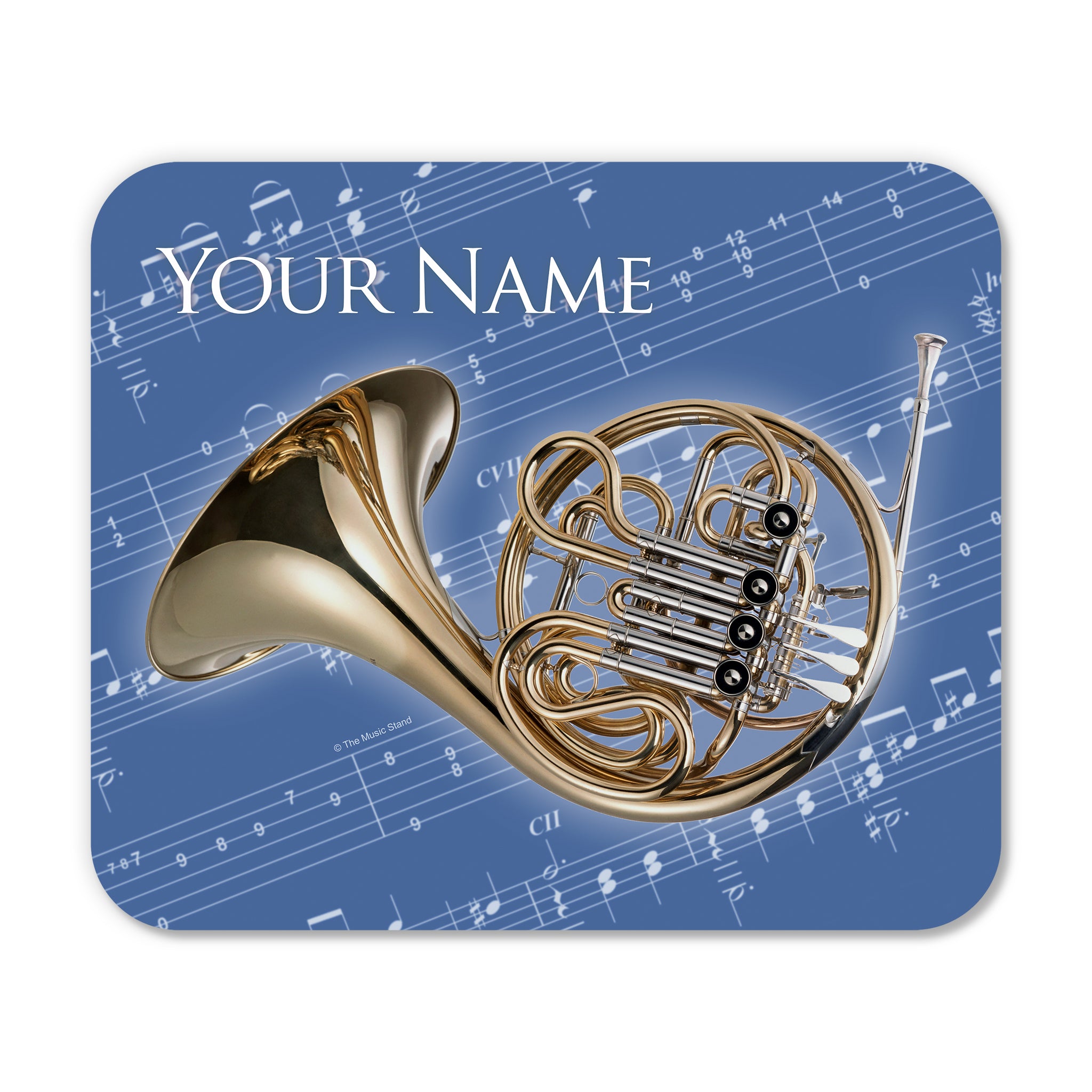 Personalized Instrument Blue Mouse Pad