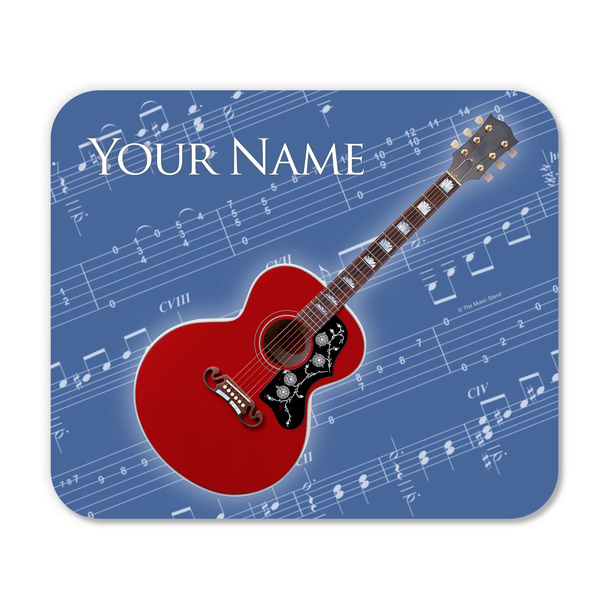 Personalized Instrument Blue Mouse Pad