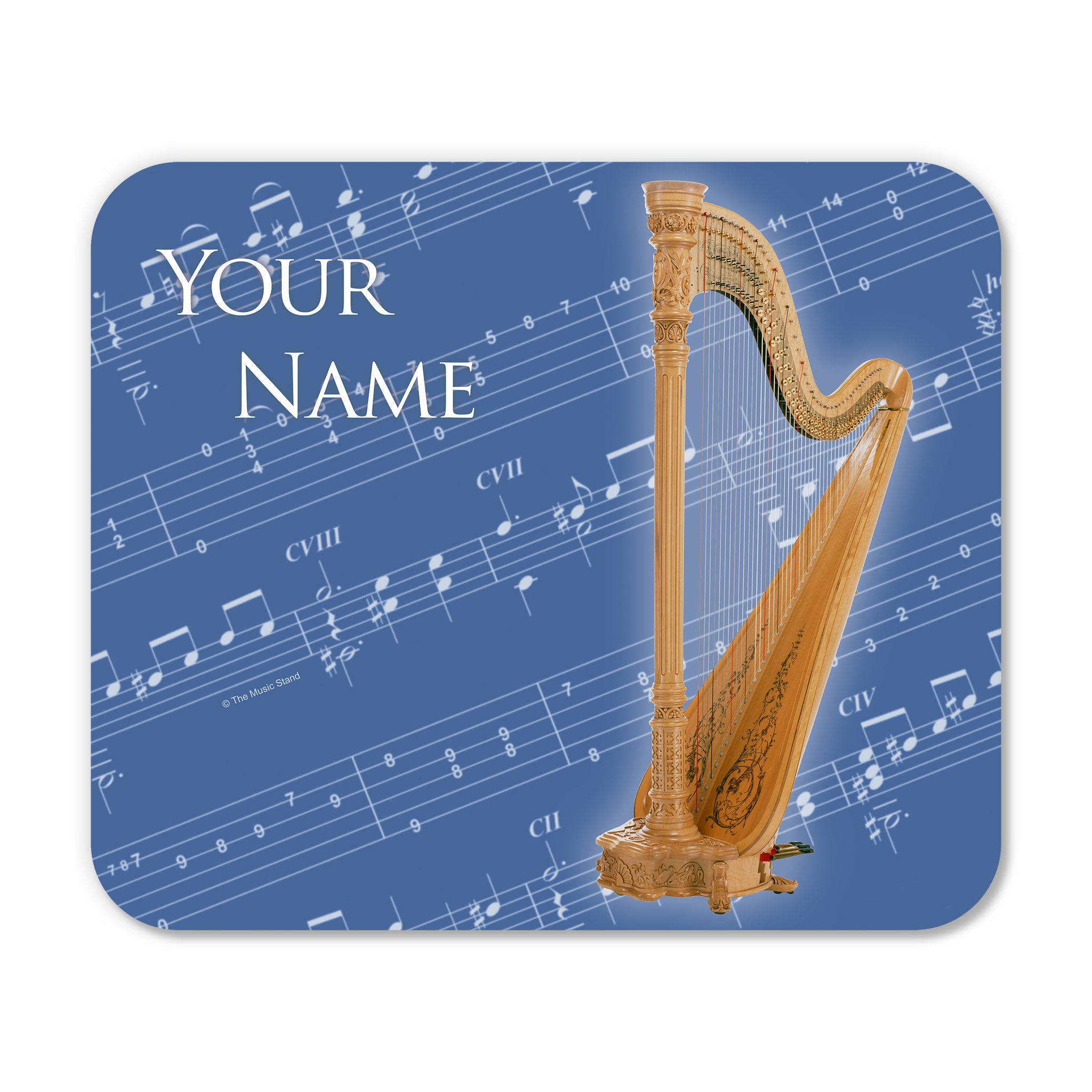 Personalized Instrument Blue Mouse Pad