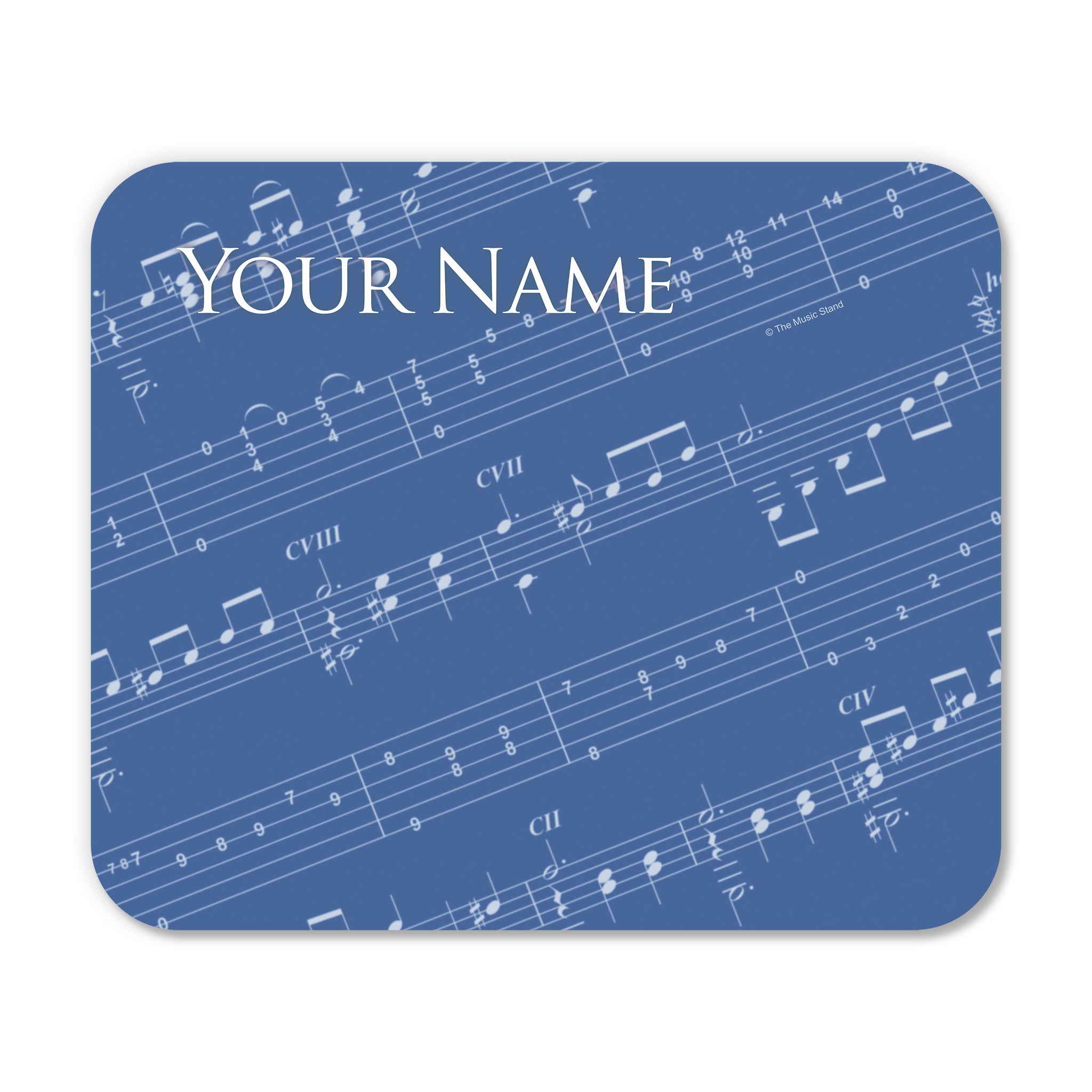 Personalized Instrument Blue Mouse Pad