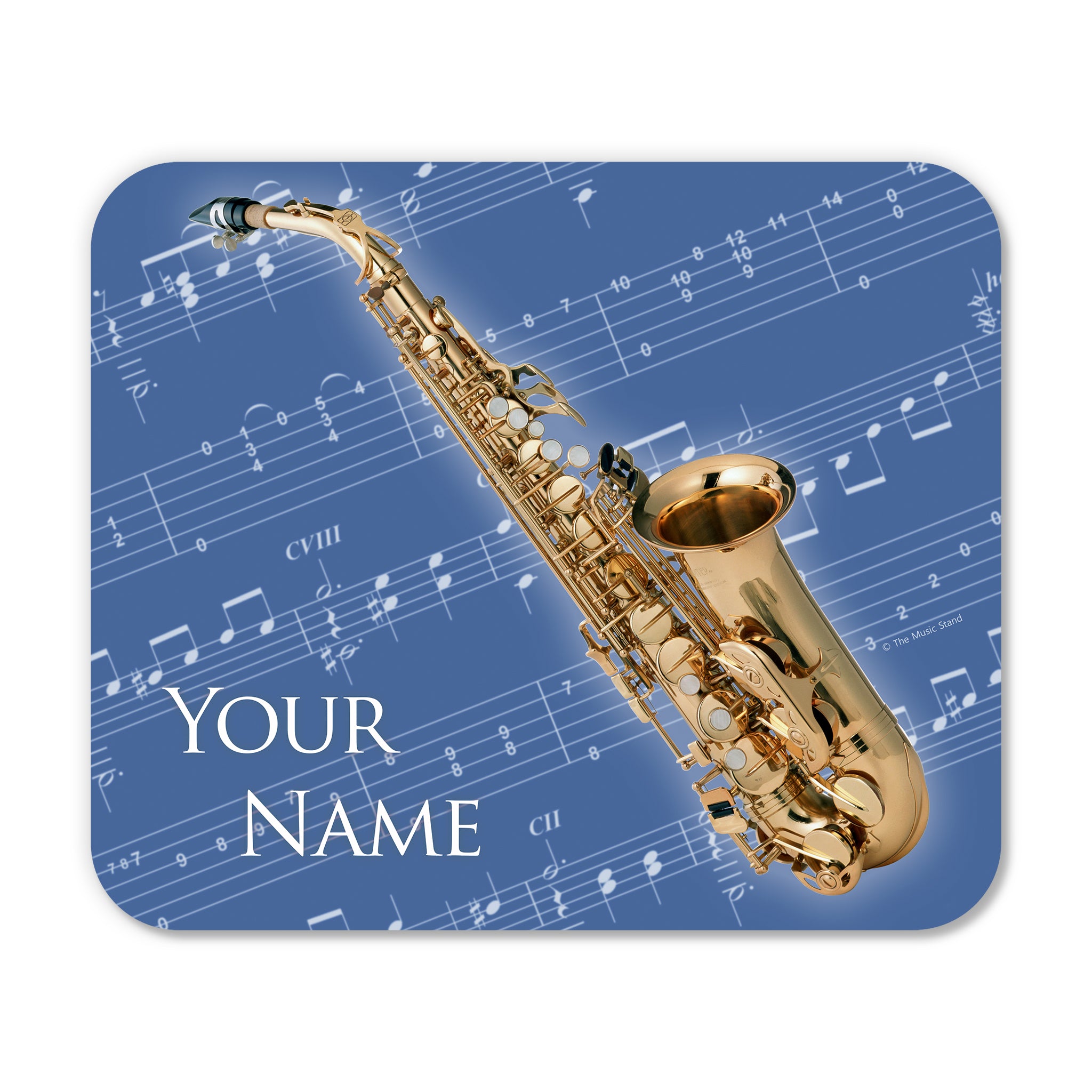 Personalized Instrument Blue Mouse Pad
