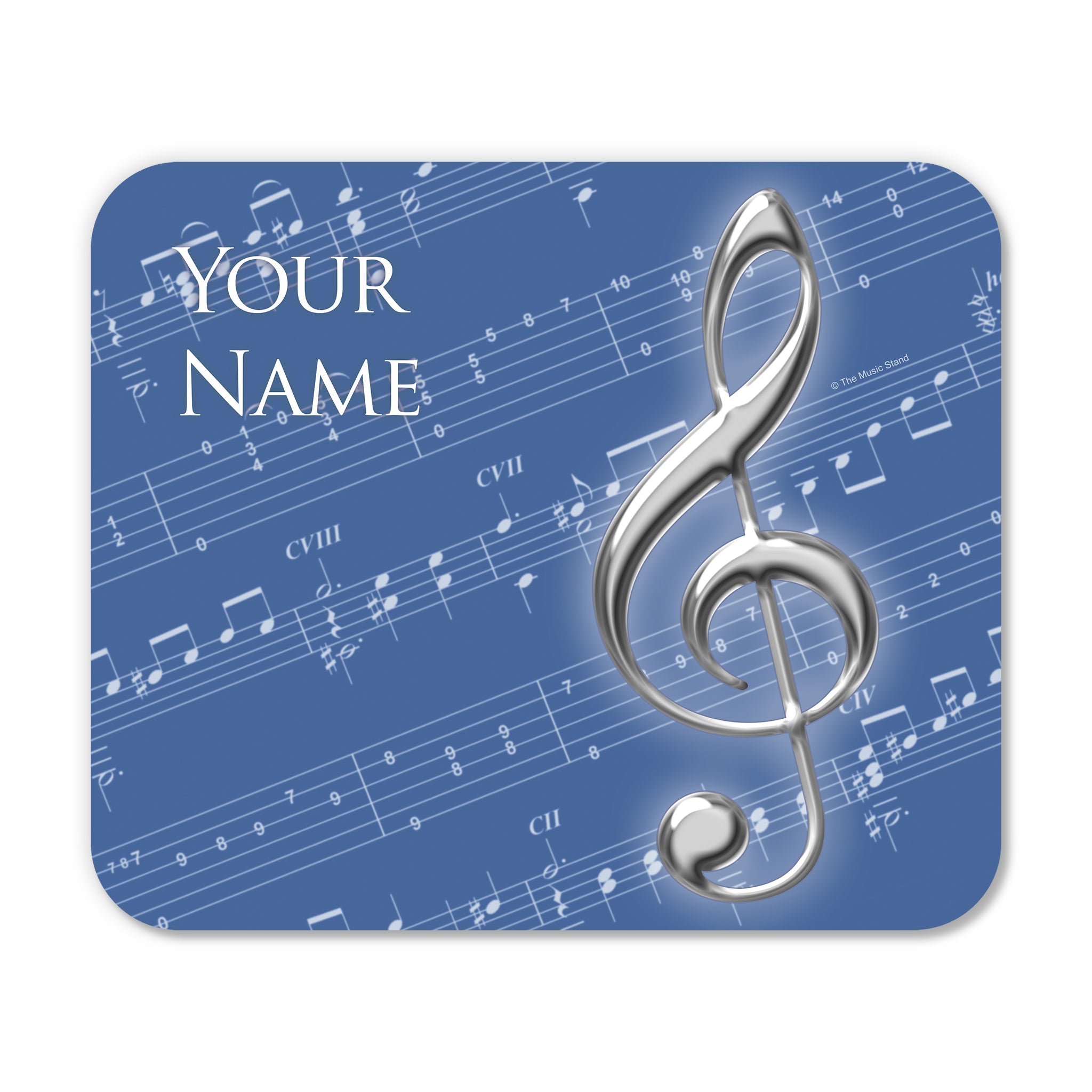 Personalized Instrument Blue Mouse Pad