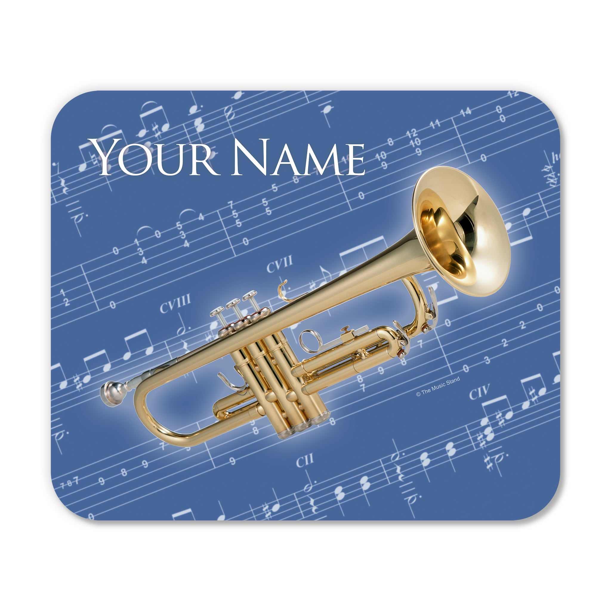 Personalized Instrument Blue Mouse Pad