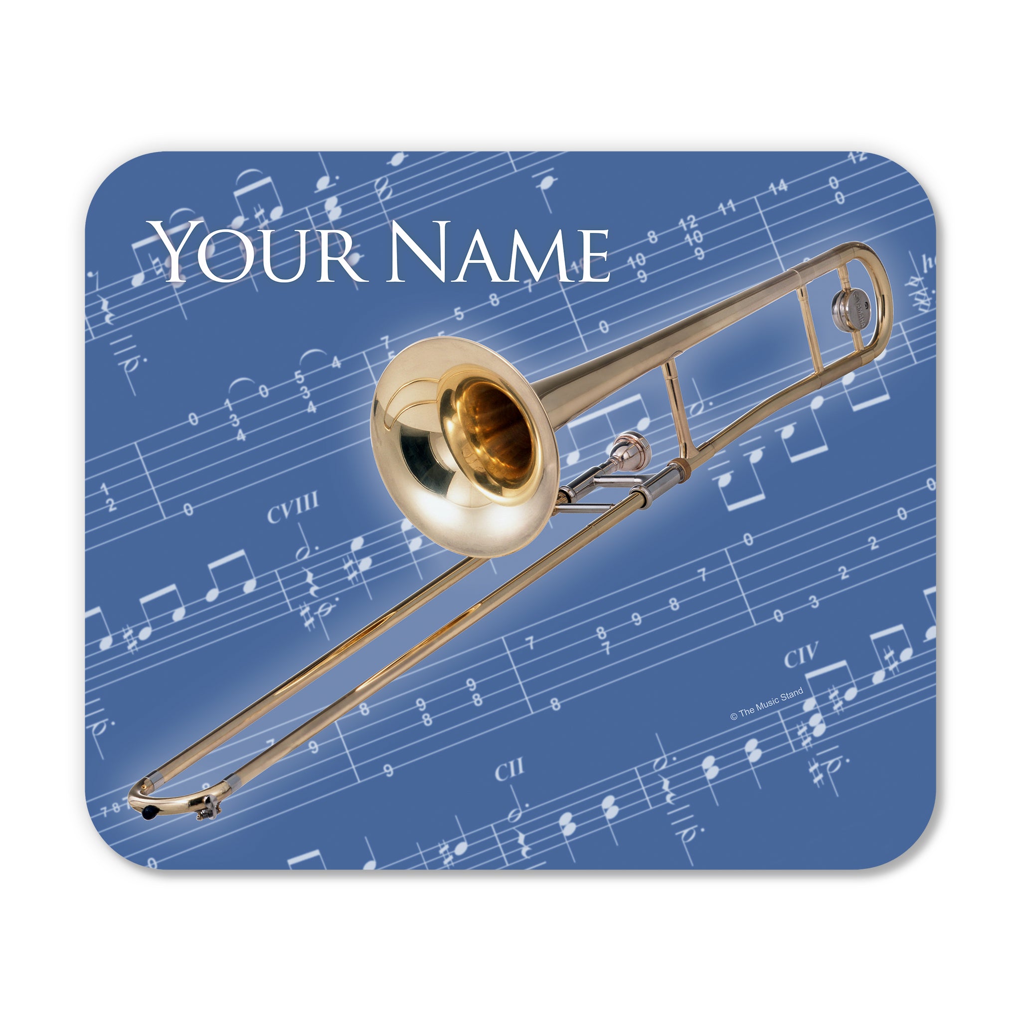 Personalized Instrument Blue Mouse Pad