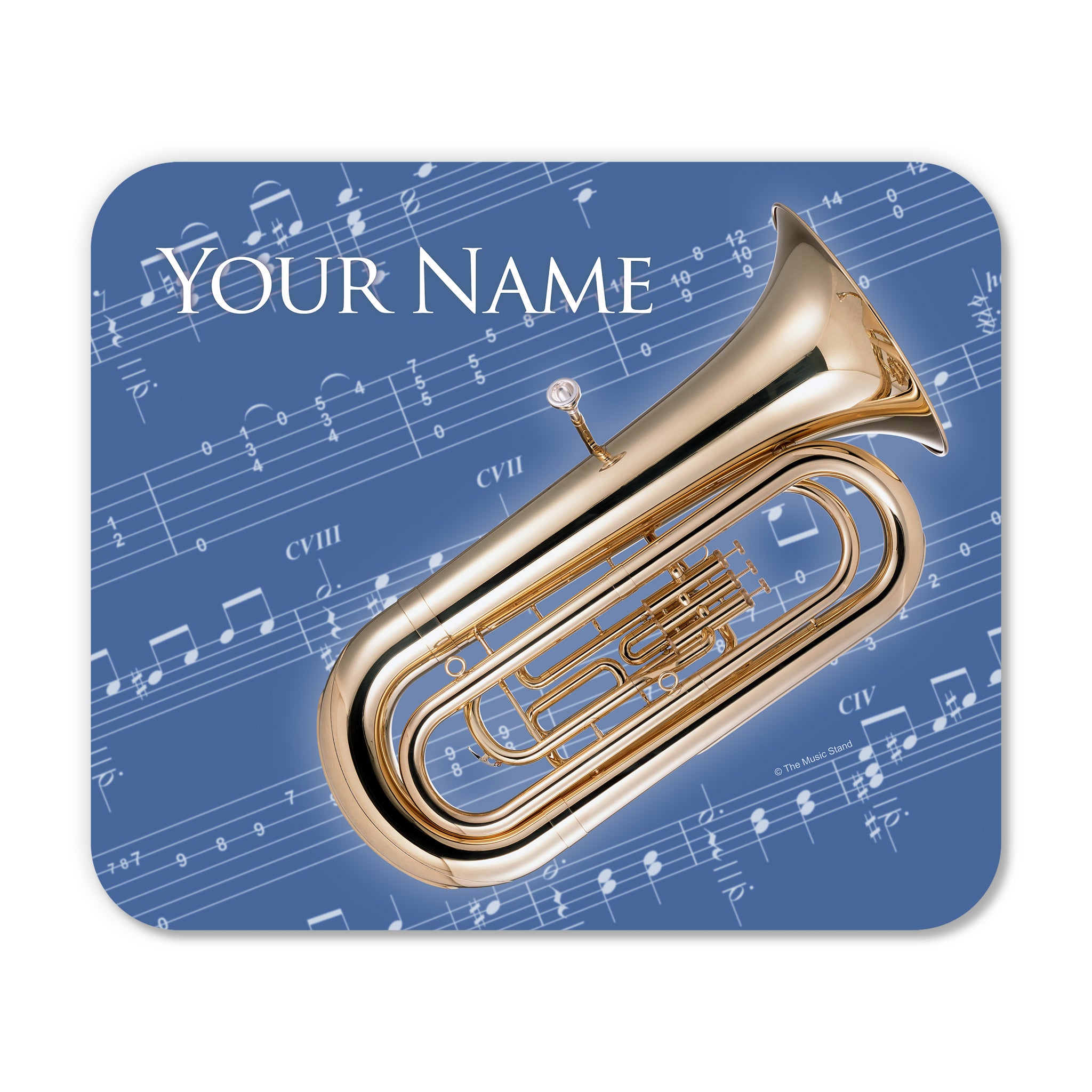 Personalized Instrument Blue Mouse Pad