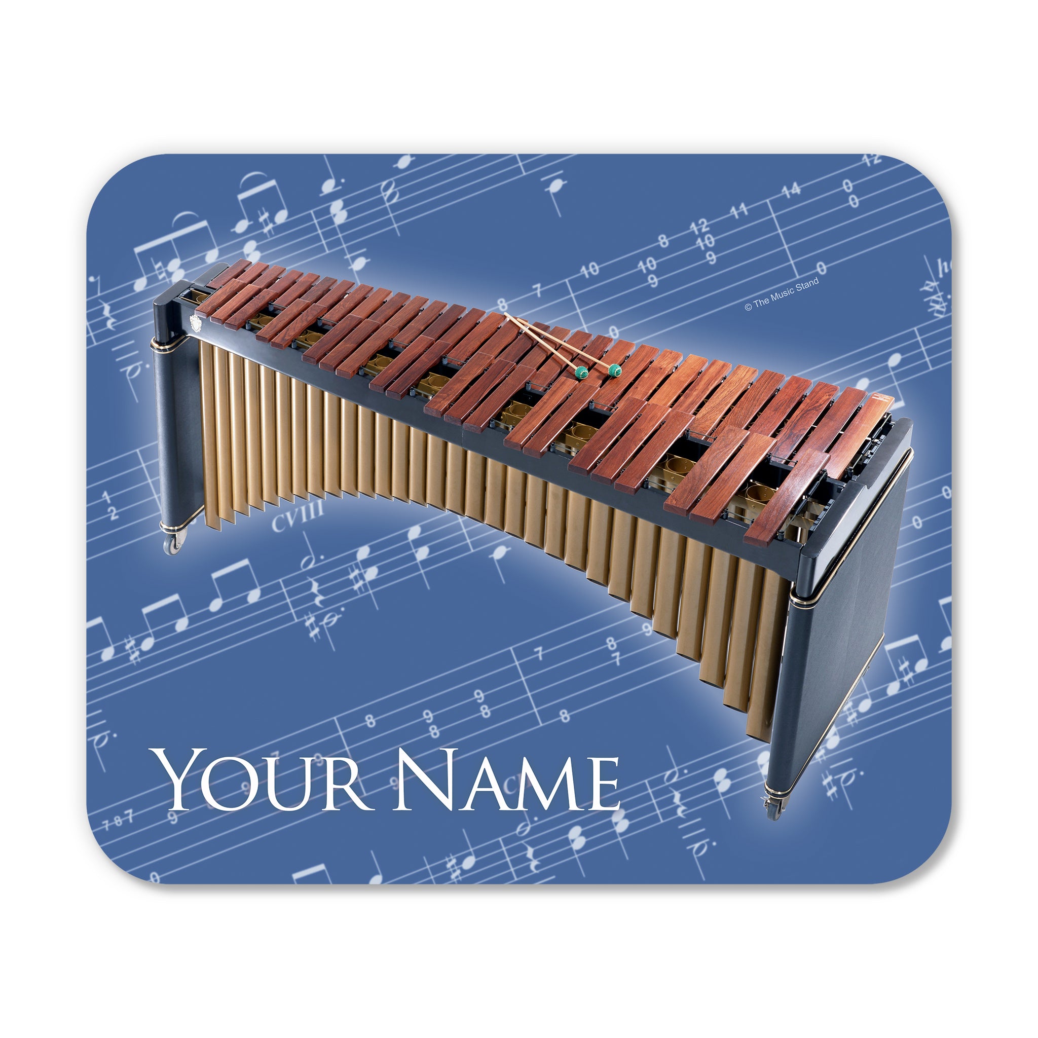 Personalized Instrument Blue Mouse Pad