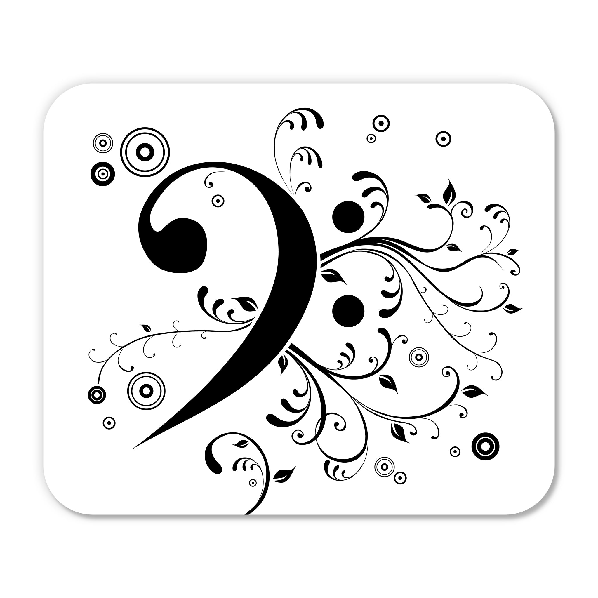 Treble/Bass Clef Mouse Pad