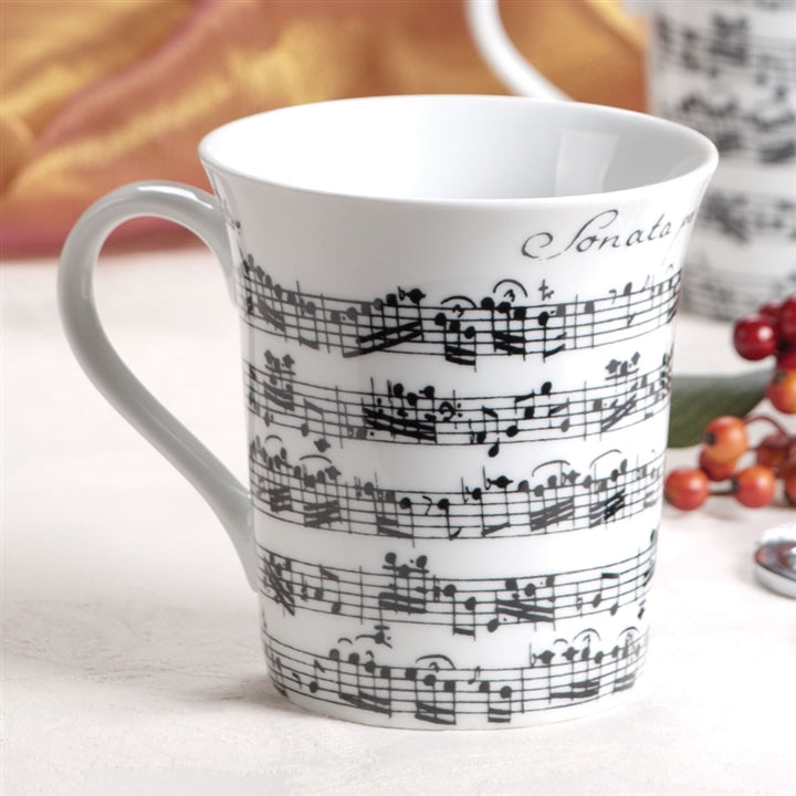 White Sheet Music Mug
