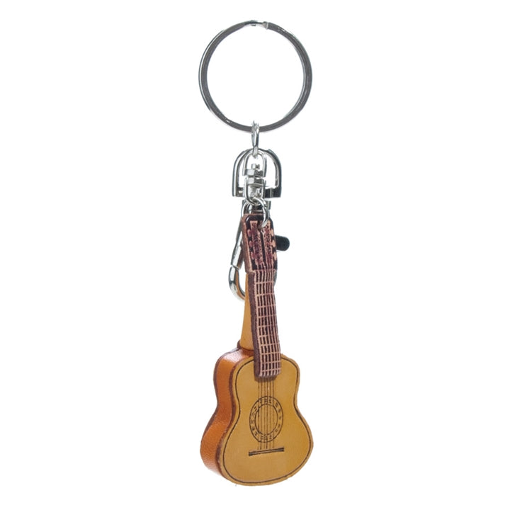 Leather Guitar Keychain