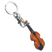Leather Violin Keychain