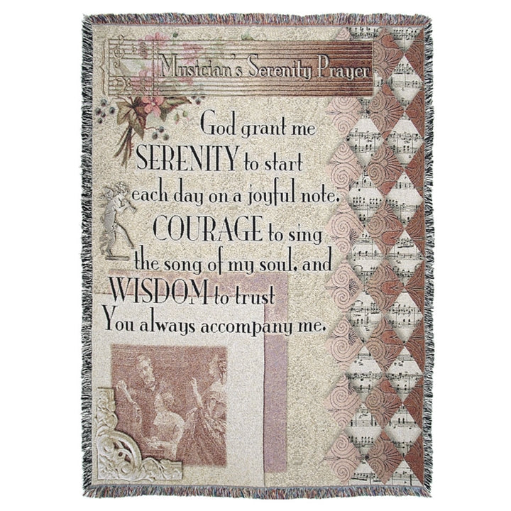 Musician's Serenity Prayer Throw
