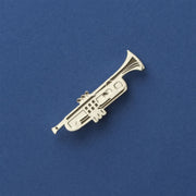Trumpet Enameled Pin