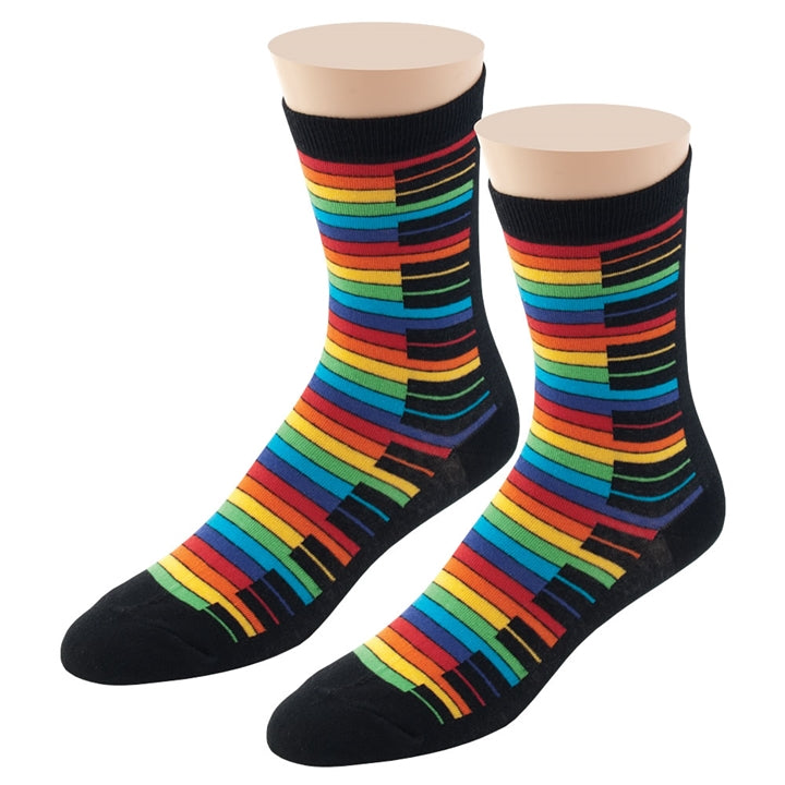 Women's Rainbow Keyboard Socks