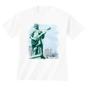 Lady Liberty on Guitar T-Shirt