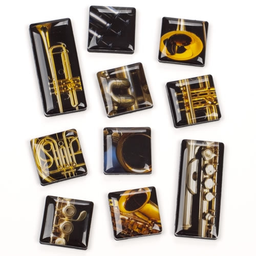 Wind Instruments Magnets, Set of 10 at The Music Stand