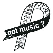 Got Music? Sheet Music Ribbon Magnet