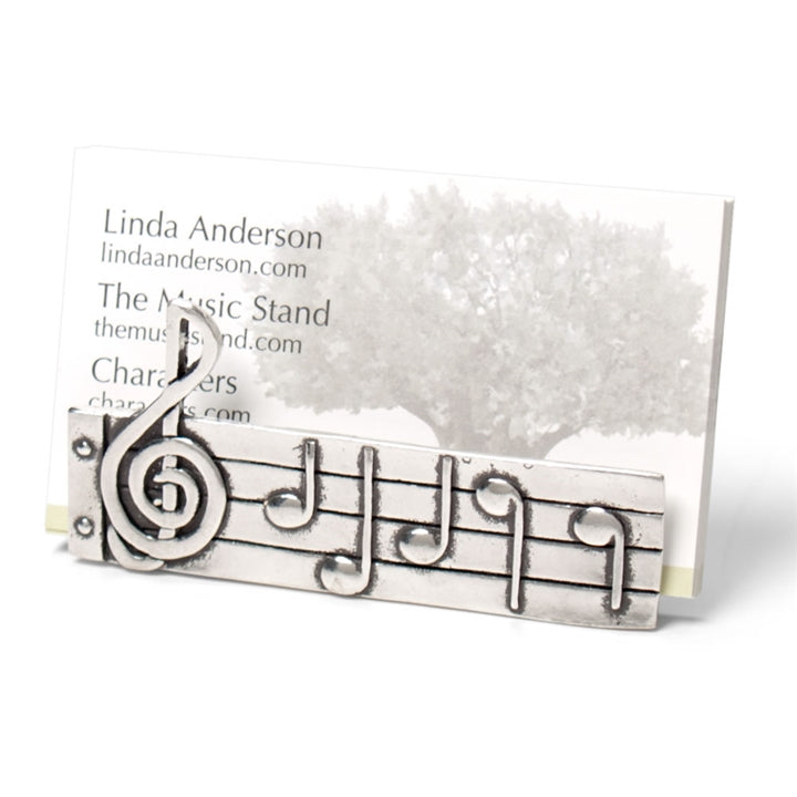 Pewter Music Score Card Holder